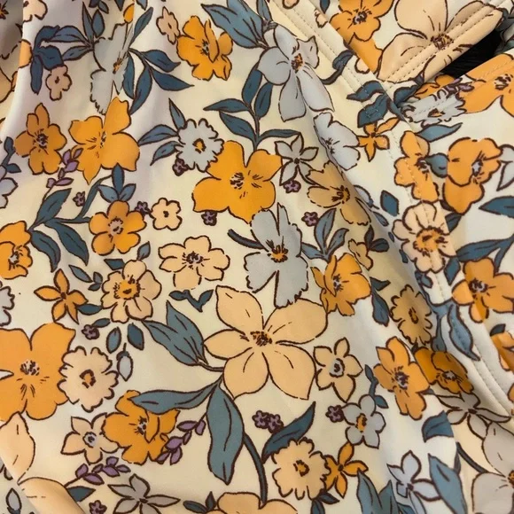 NWT One Piece Tummy Control Deep V Neck Double Straps Back Tie Swimsuit - Picture 12 of 15